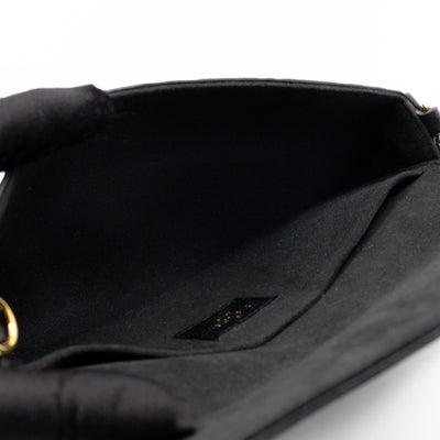 Pochette Felicie Black Monogram Empreinte