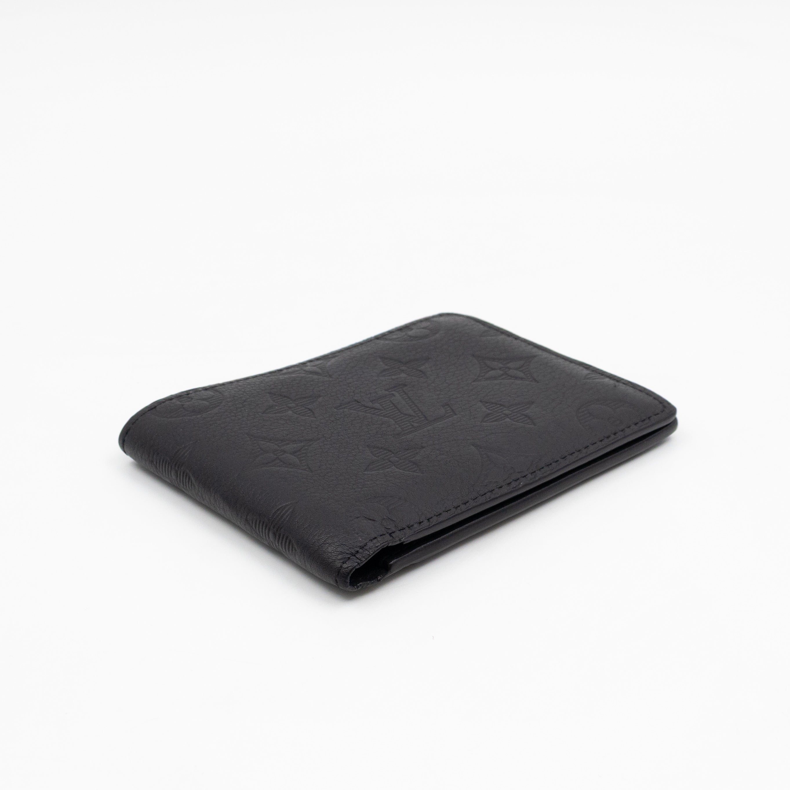 Multiple Wallet Black Monogram Shadow Leather