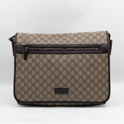 Messenger Shoulder Bag Brown GG Canvas