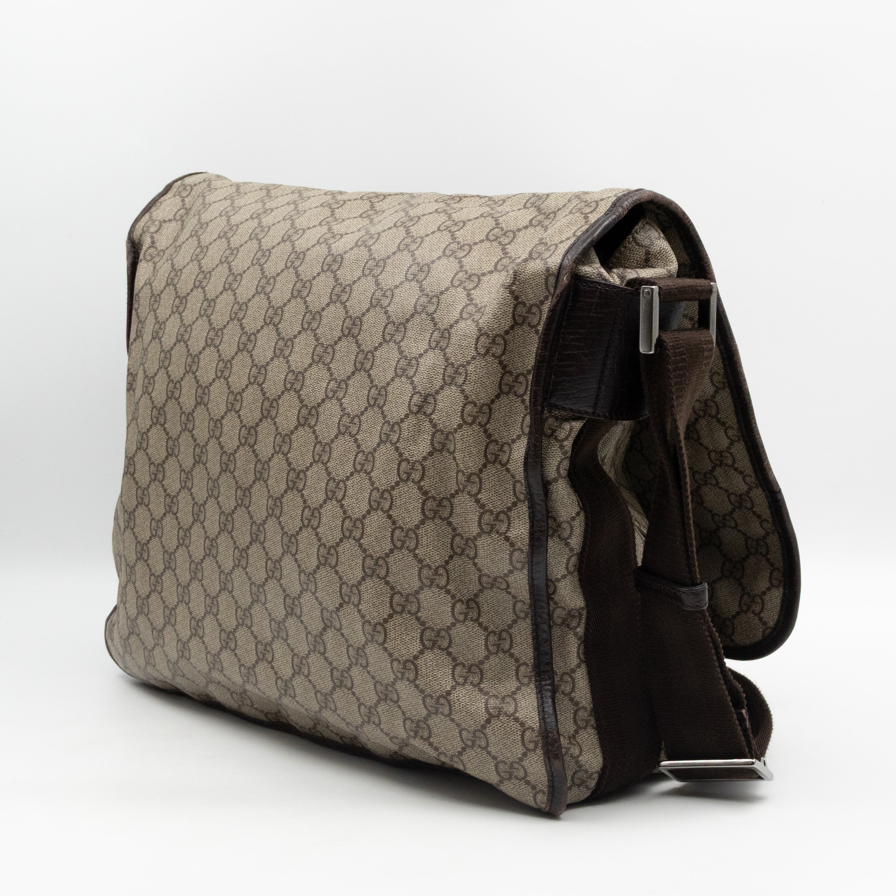 Messenger Shoulder Bag Brown GG Canvas