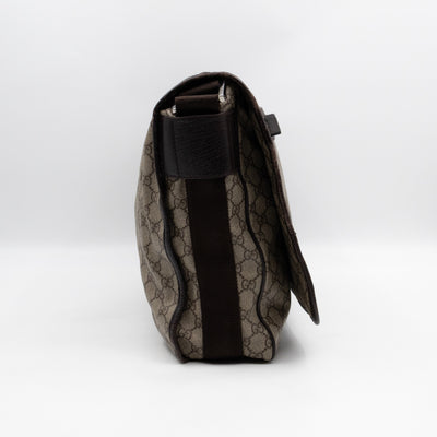 Messenger Shoulder Bag Brown GG Canvas