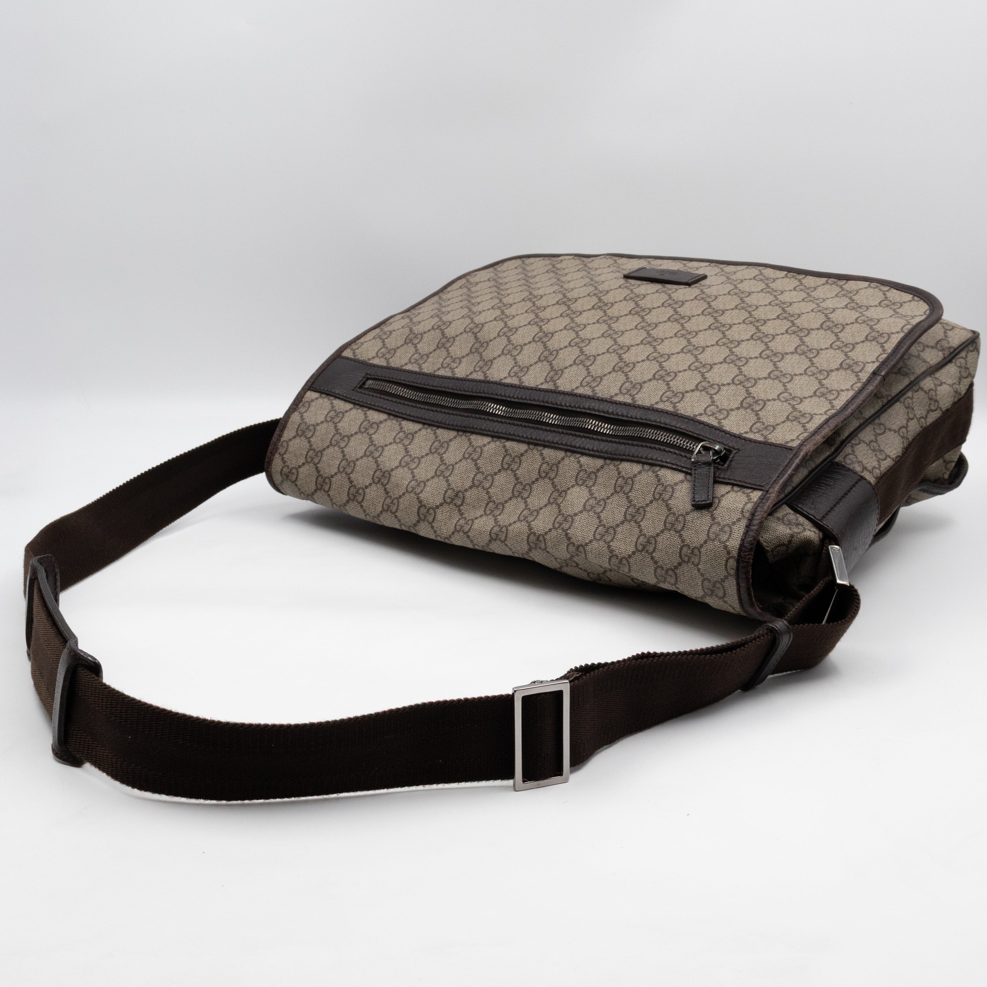 Messenger Shoulder Bag Brown GG Canvas