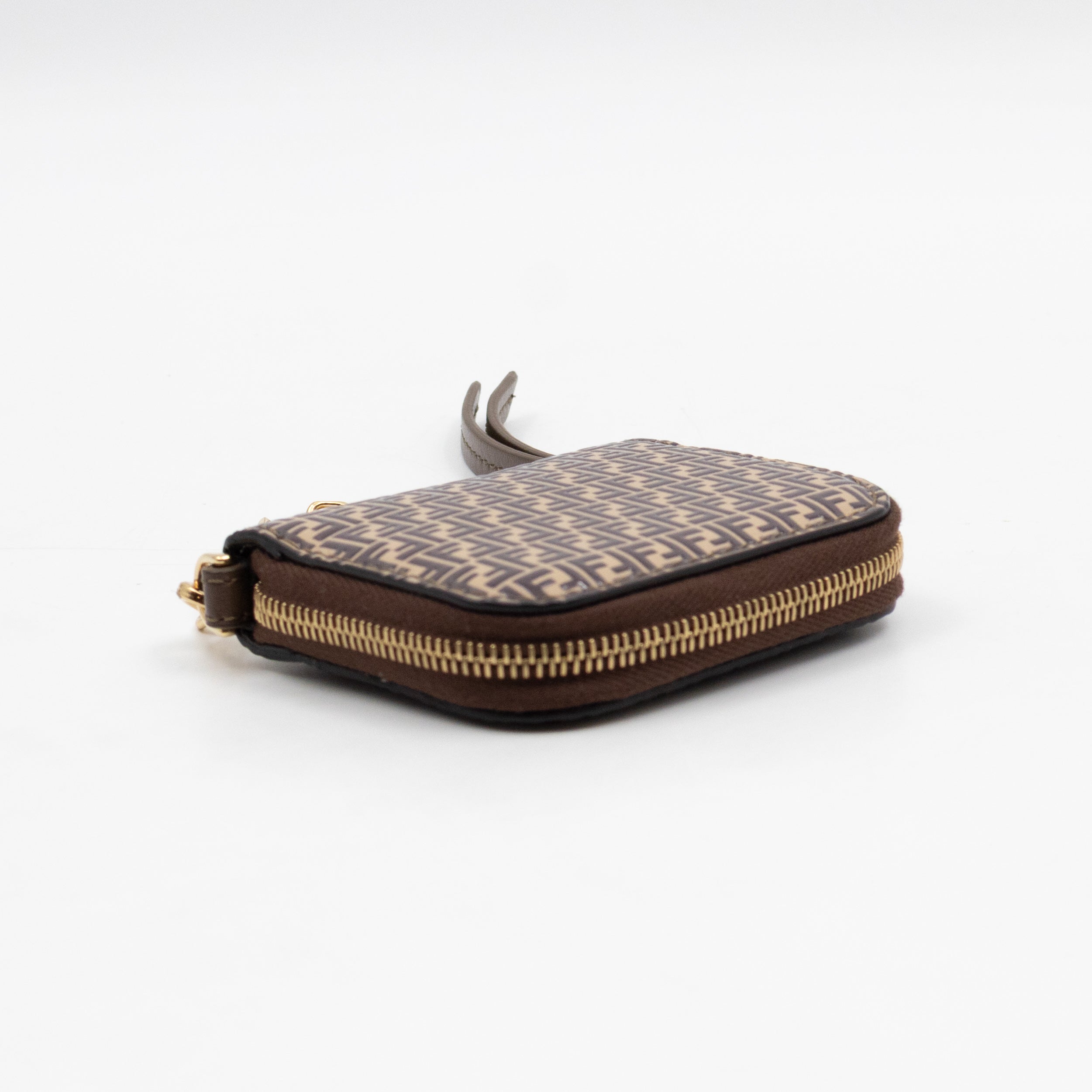 Chain Coin Purse Micro FF Leather
