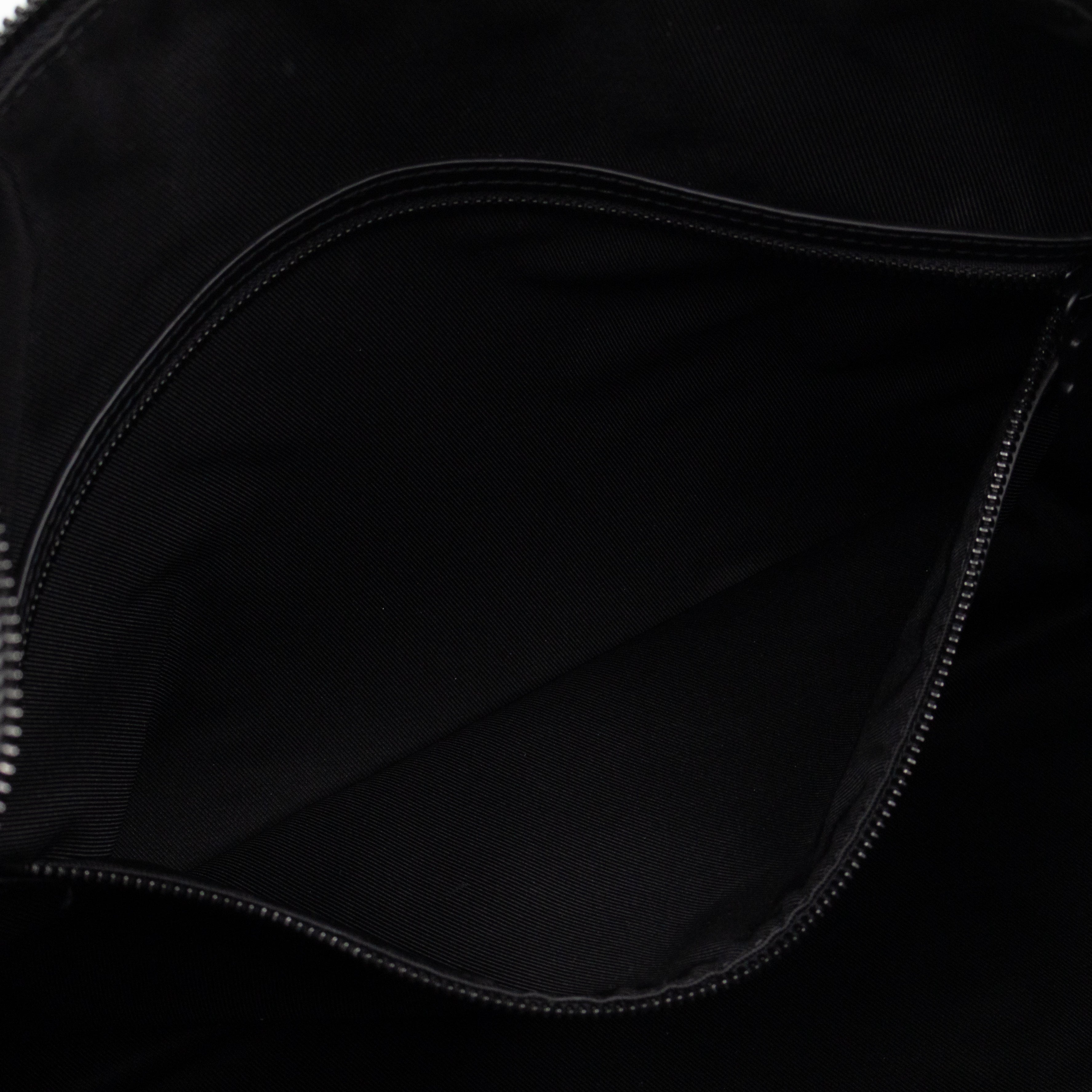 Keepall 50 Bandouliere Black Shadow Leather