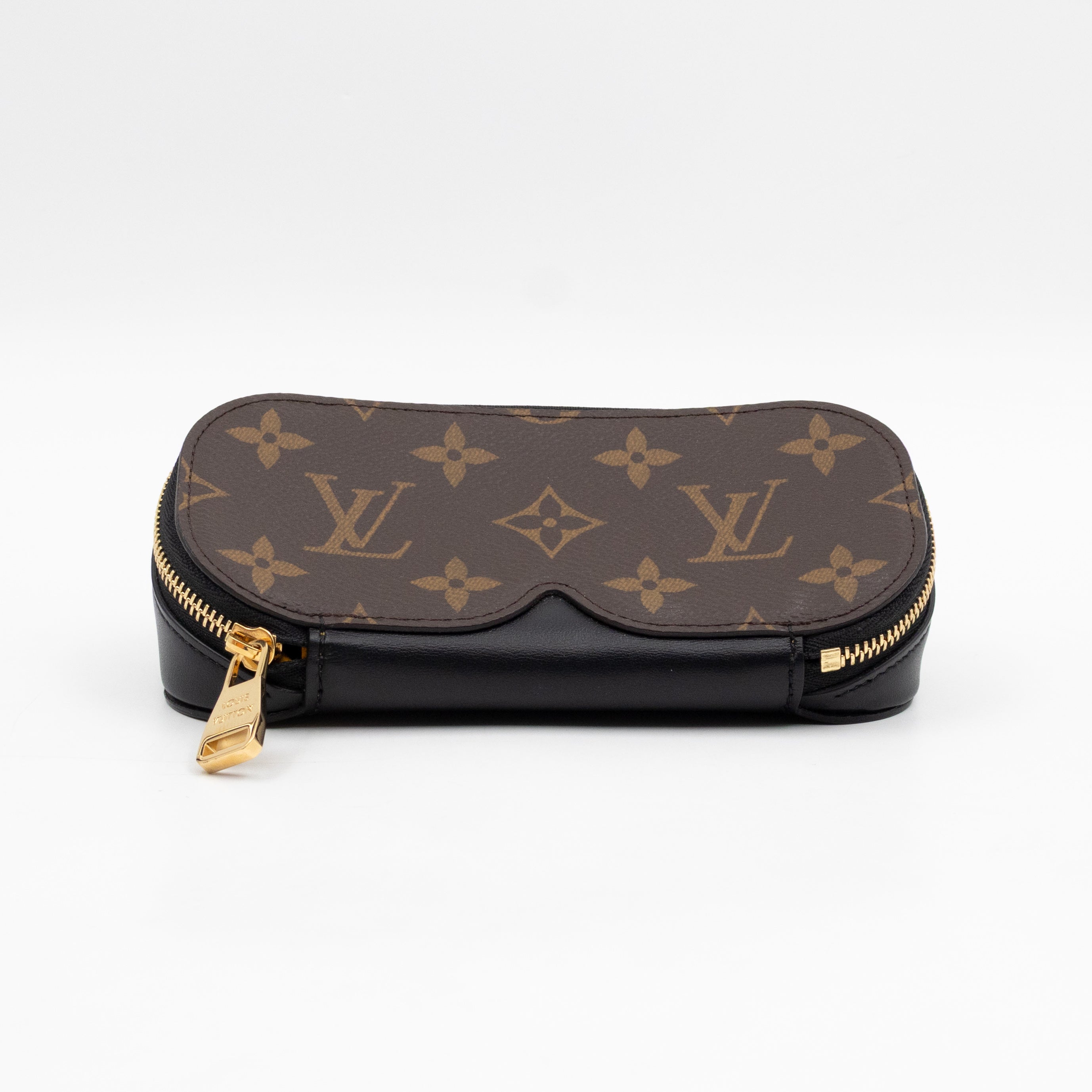Sunglasses Pouch GM Monogram & Black Leather