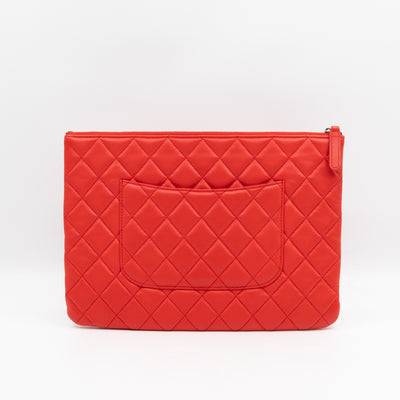 O Case Large Red Leather