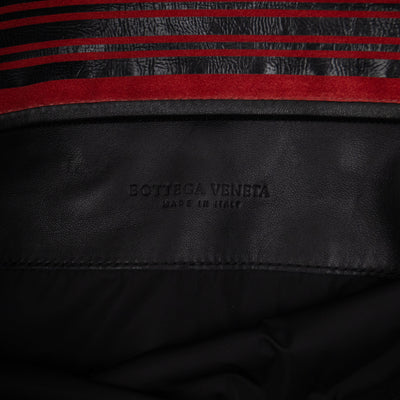 Crossbody Bag Red & Black Suede