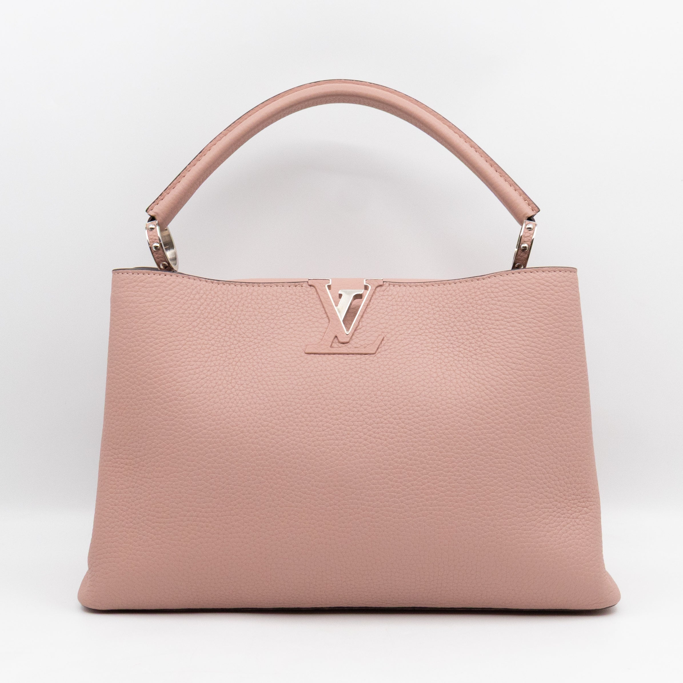 Capucines MM Rose Ballerine Taurillon Leather