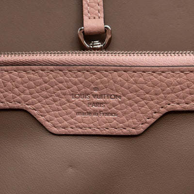 Capucines MM Rose Ballerine Taurillon Leather