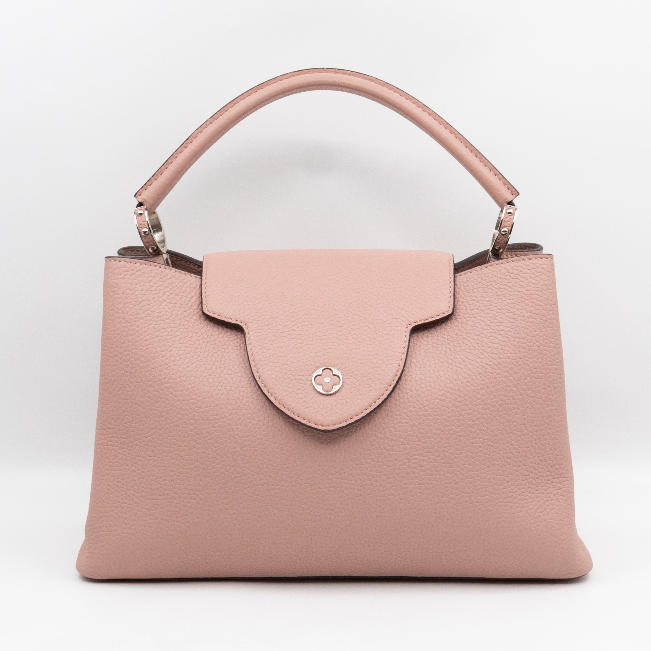 Capucines MM Rose Ballerine Taurillon Leather