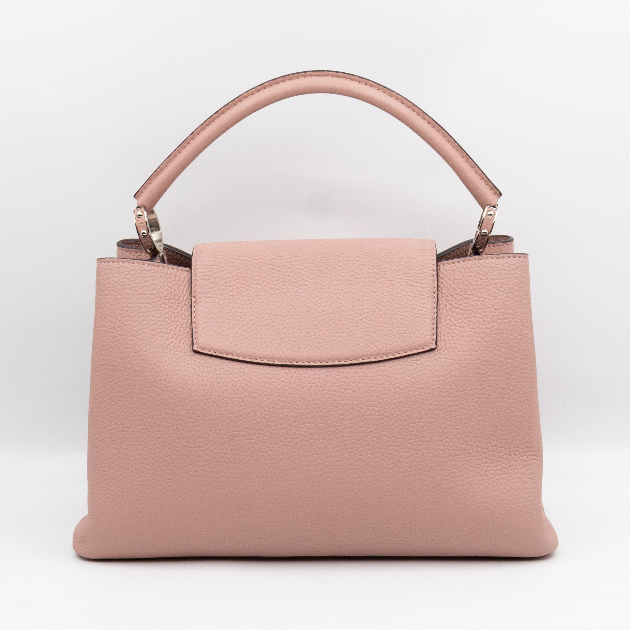 Capucines MM Rose Ballerine Taurillon Leather