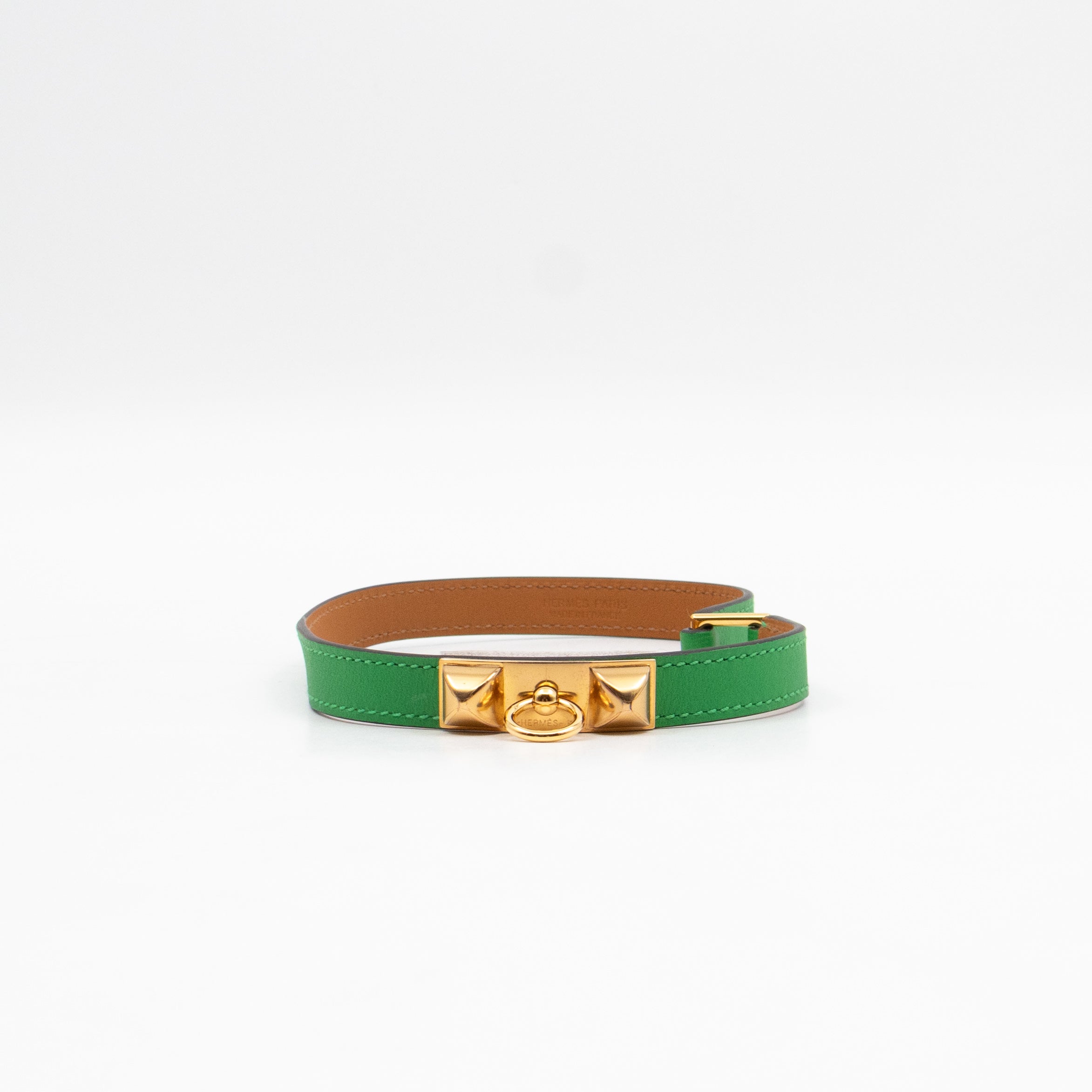 Rivale Double Tour Bracelet Green Leather