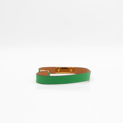 Rivale Double Tour Bracelet Green Leather