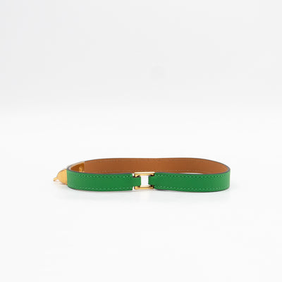 Rivale Double Tour Bracelet Green Leather