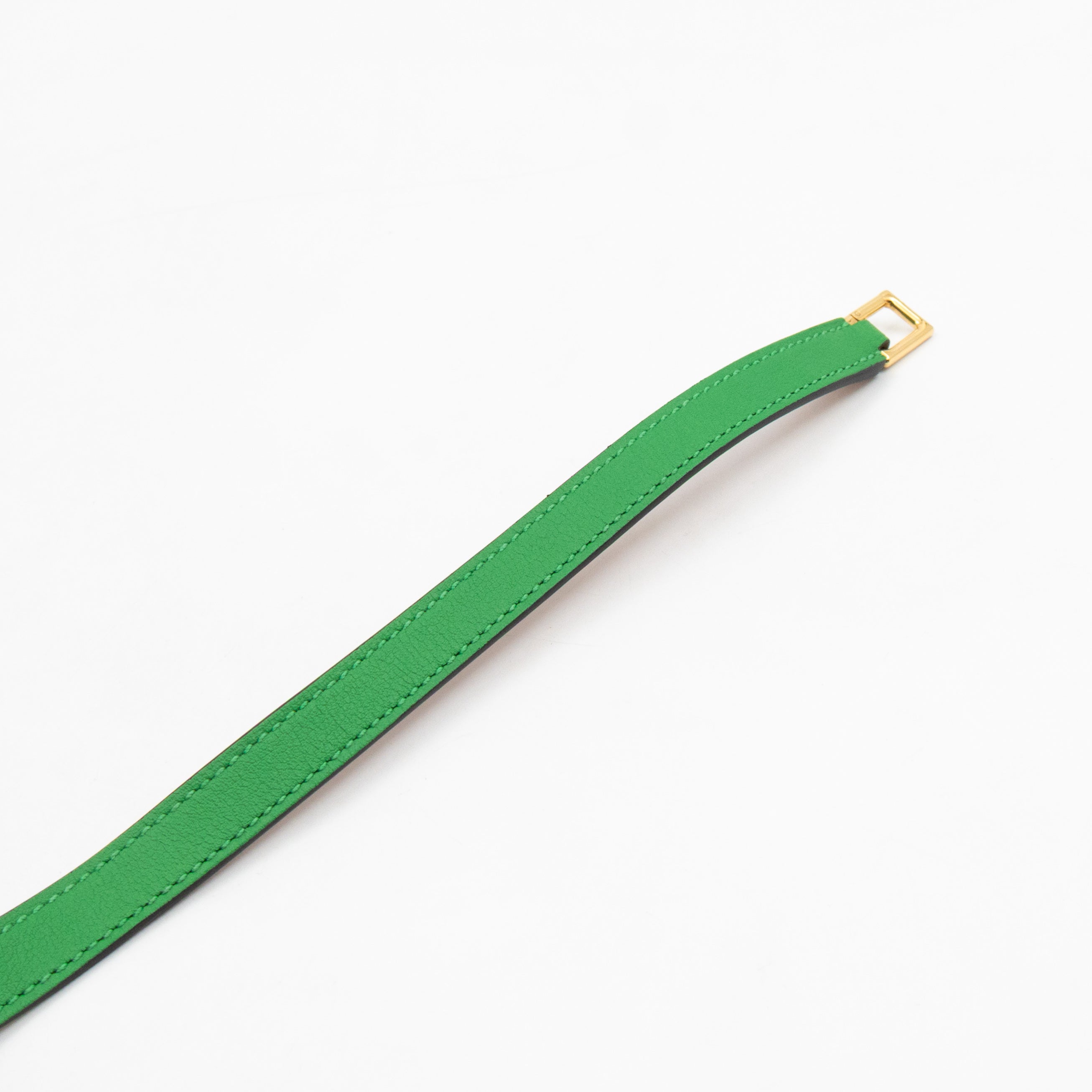 Rivale Double Tour Bracelet Green Leather