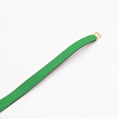 Rivale Double Tour Bracelet Green Leather