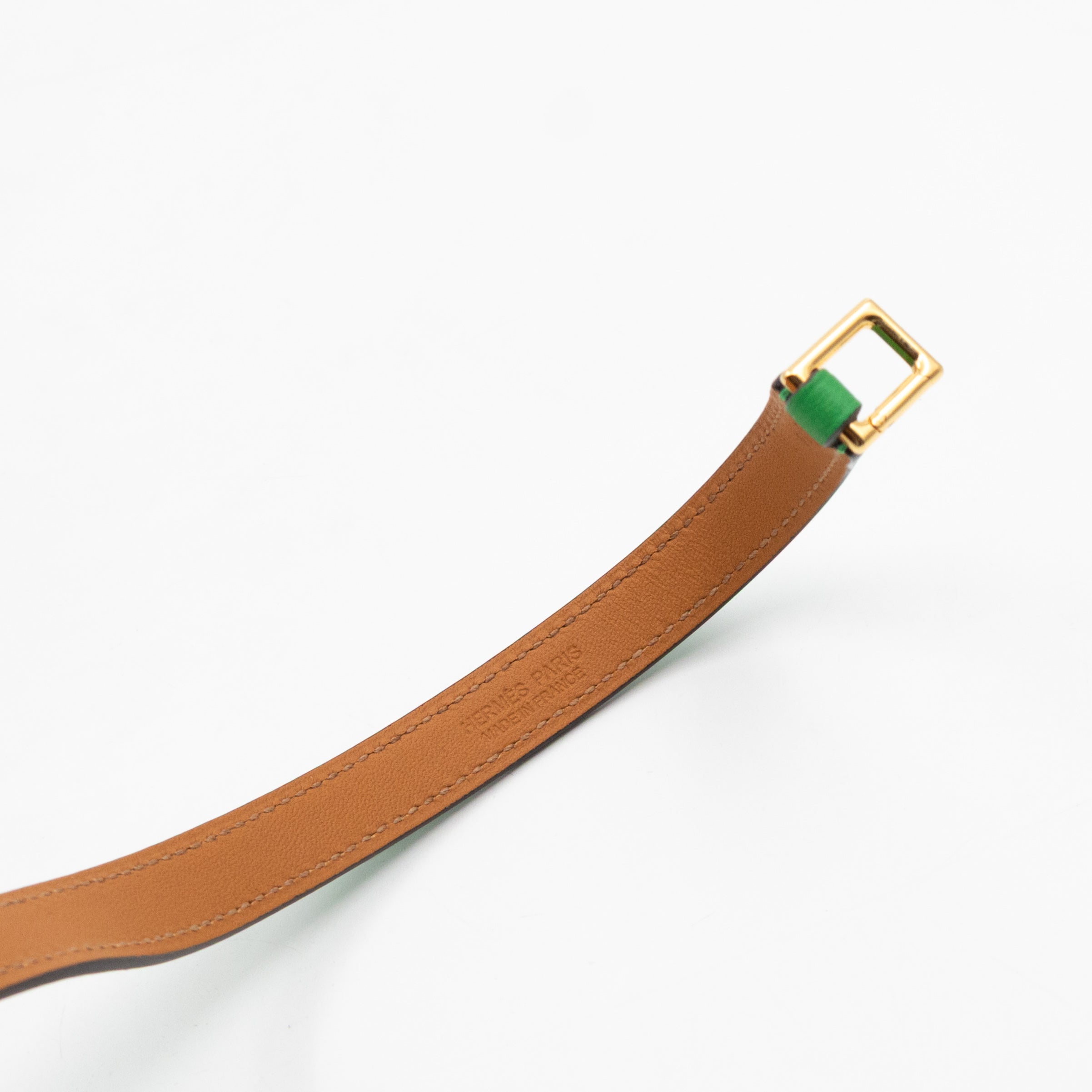 Rivale Double Tour Bracelet Green Leather
