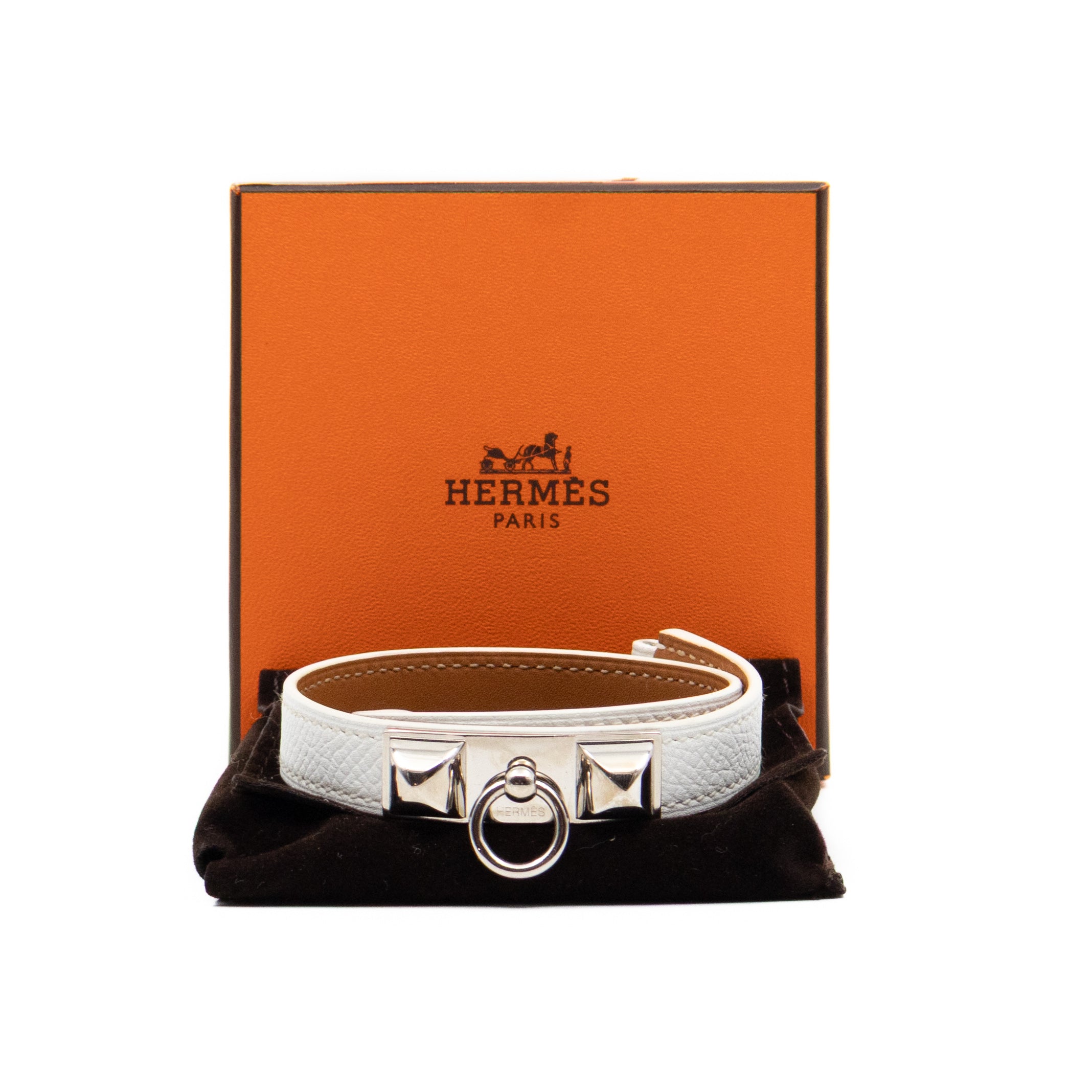 Rivale Double Tour Bracelet White Leather
