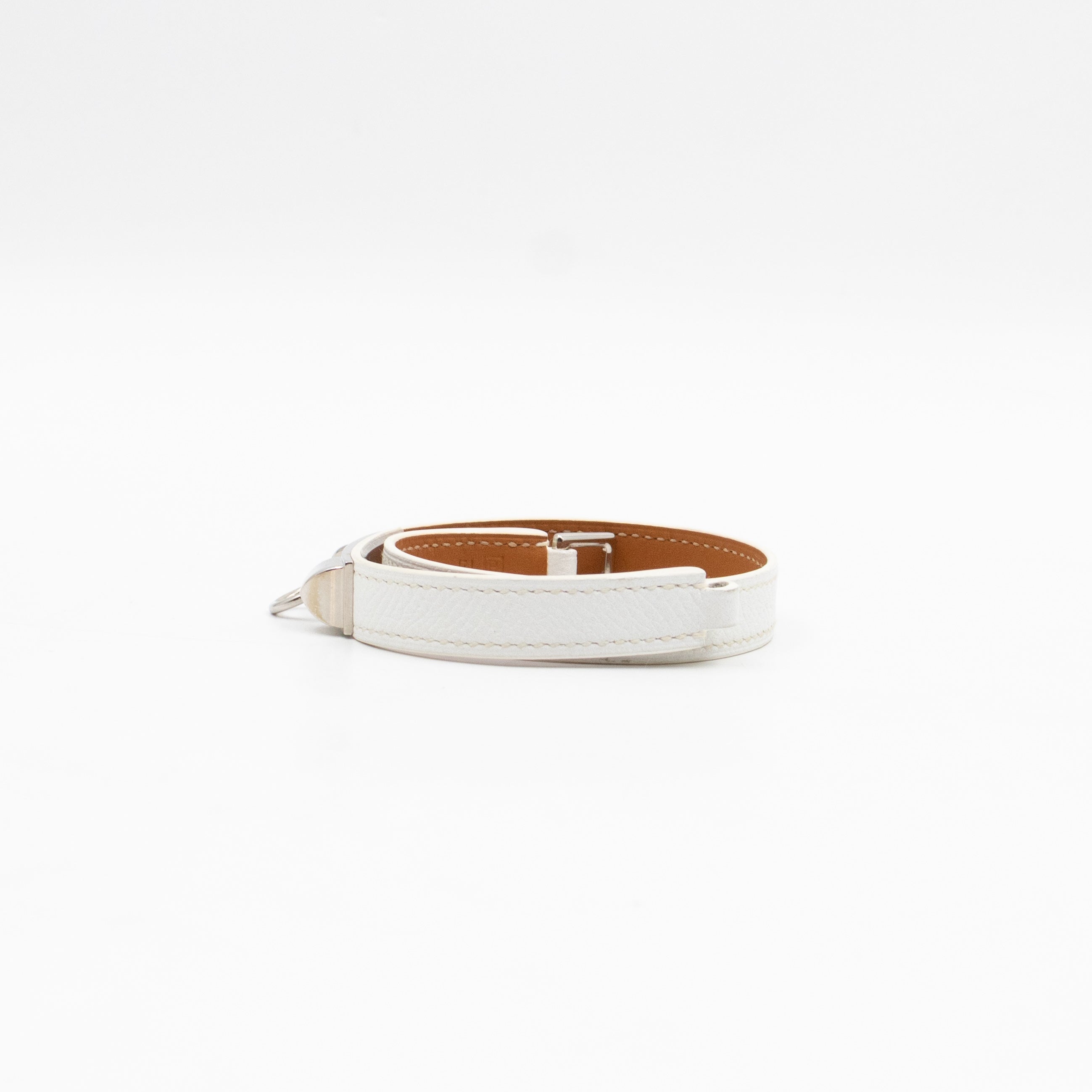 Rivale Double Tour Bracelet White Leather