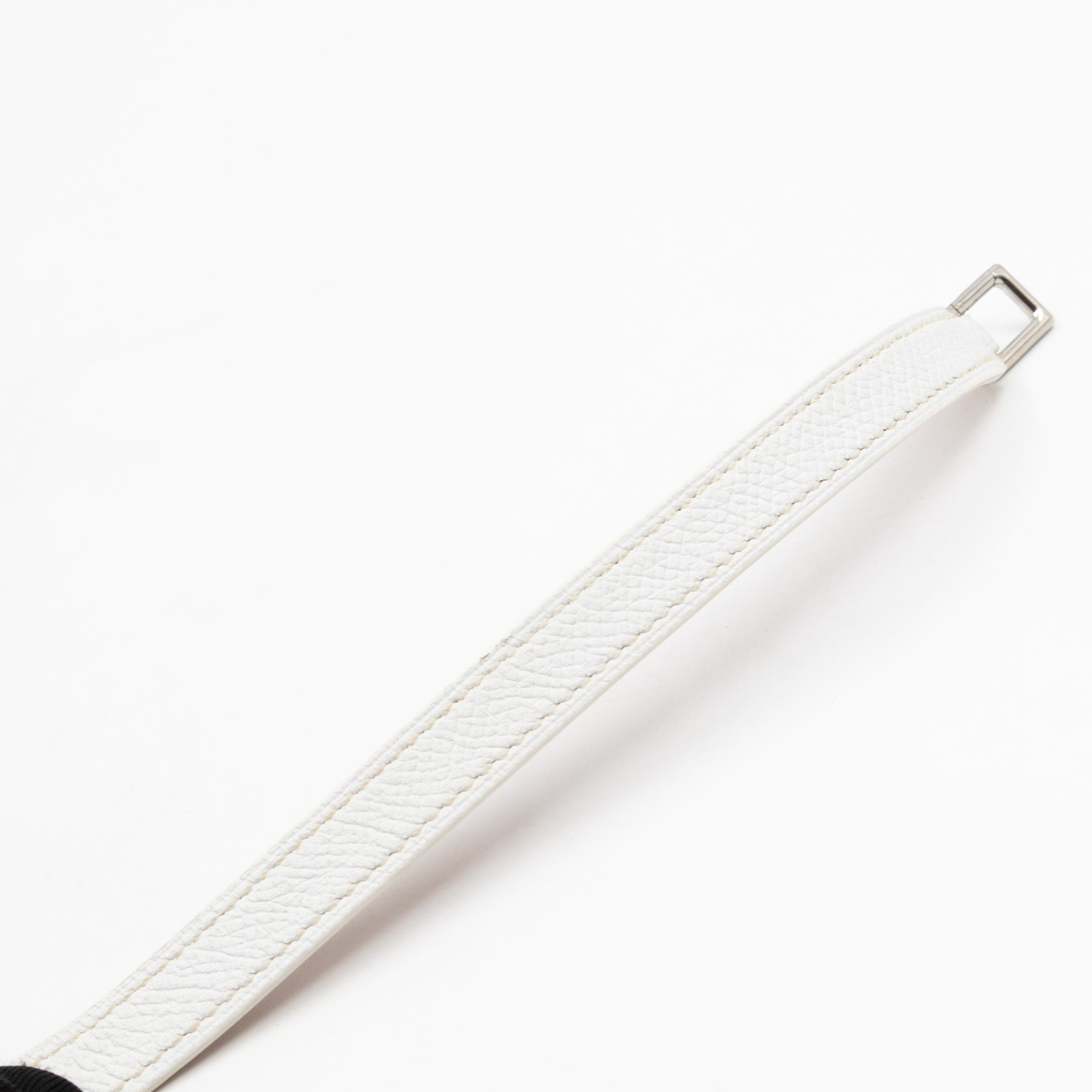 Rivale Double Tour Bracelet White Leather
