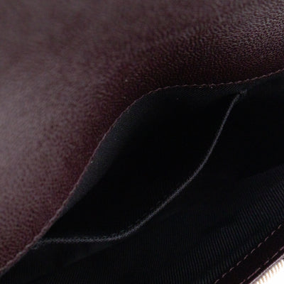 New Hampshire Shoulder Bag Dark Sepia Brown Leather Check