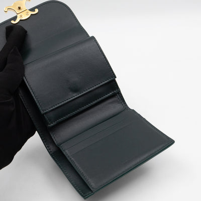 Triomphe Small Flap Wallet Amazone Leather