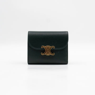 Triomphe Small Flap Wallet Amazone Leather
