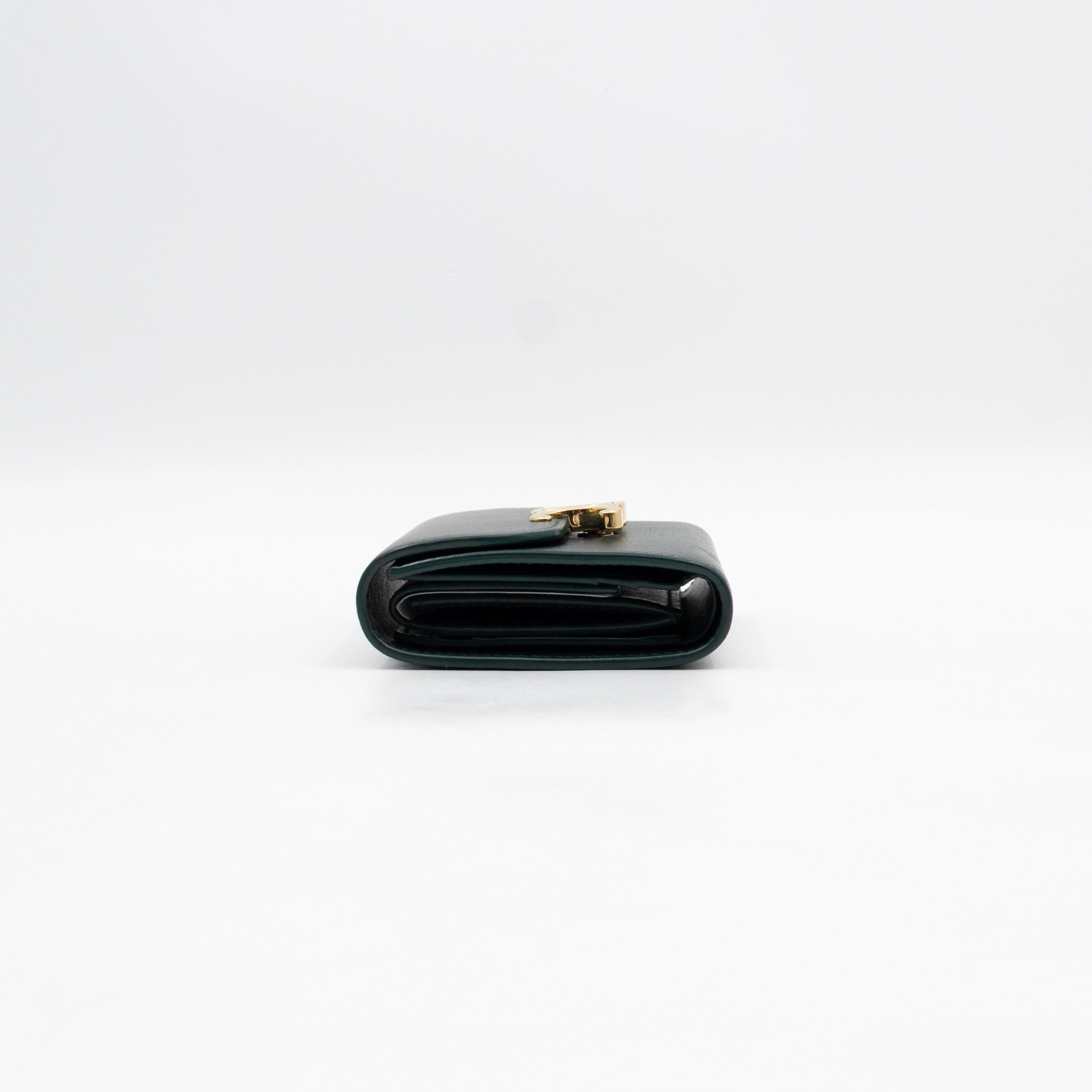 Triomphe Small Flap Wallet Amazone Leather