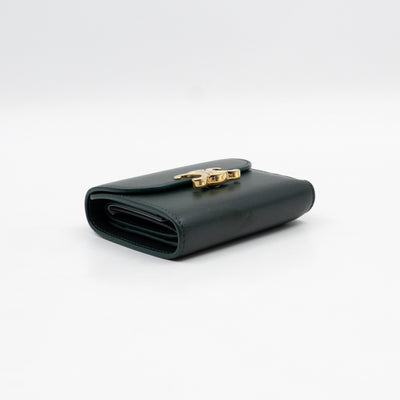 Triomphe Small Flap Wallet Amazone Leather