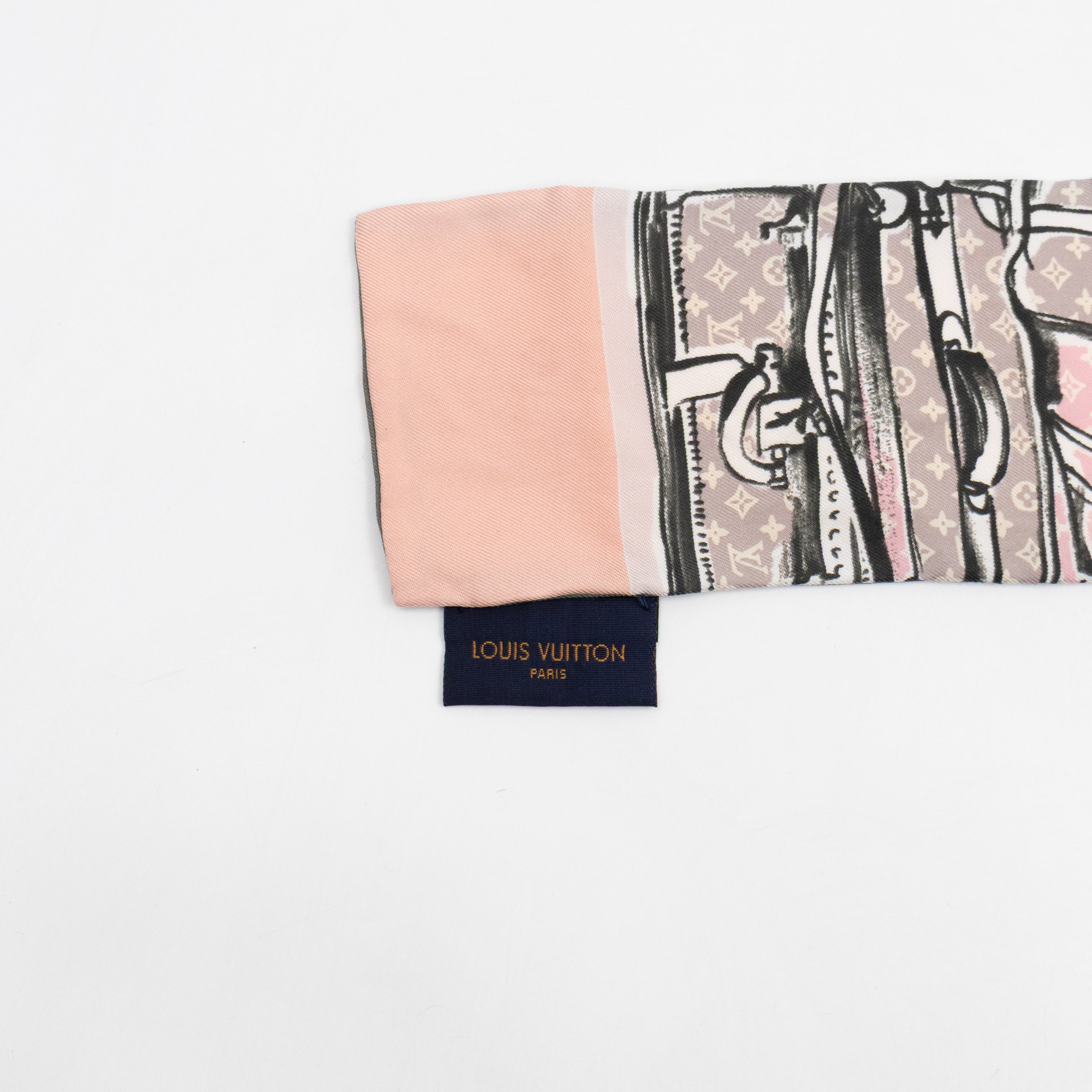 Trunks Bandeau Rose Poudre Silk Scarf