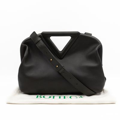 The Point Triangle Bag Medium Camping Oilve green Calfskin