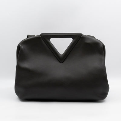 The Point Triangle Bag Medium Camping Oilve green Calfskin
