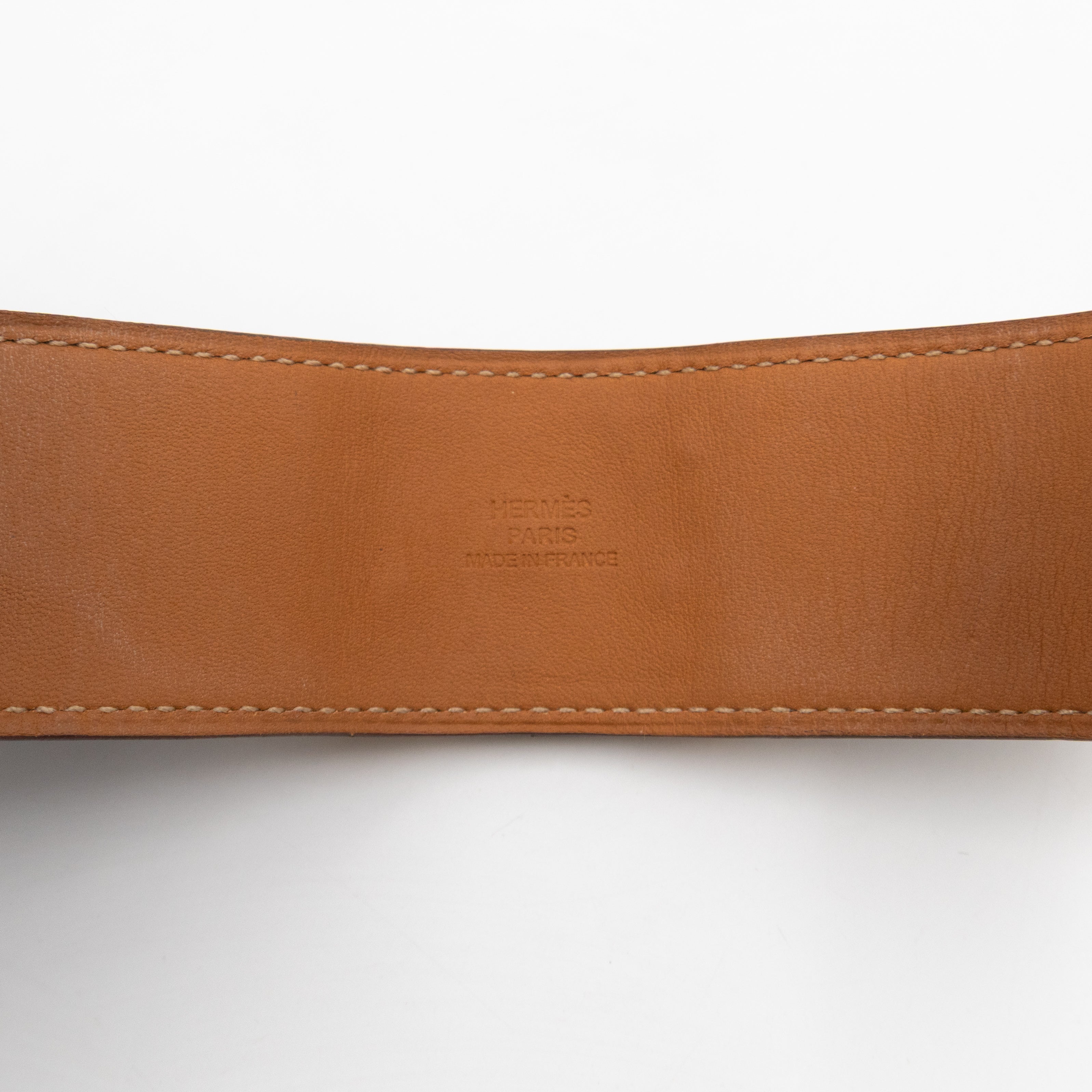 Collier de Chien Bracelet Gold & Grey Leather