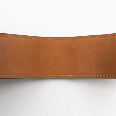 Collier de Chien Bracelet Gold & Grey Leather