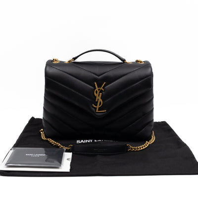 Loulou Small Black Leather