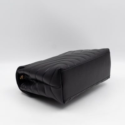 Loulou Small Black Leather