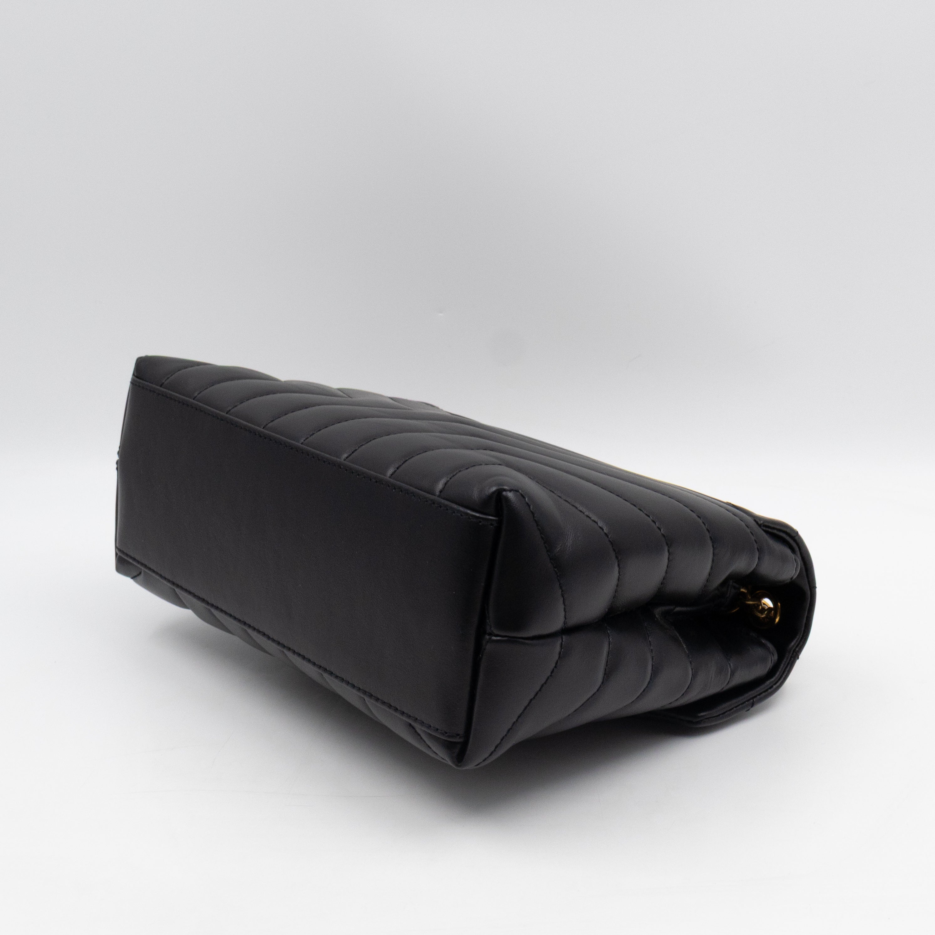 Loulou Small Black Leather