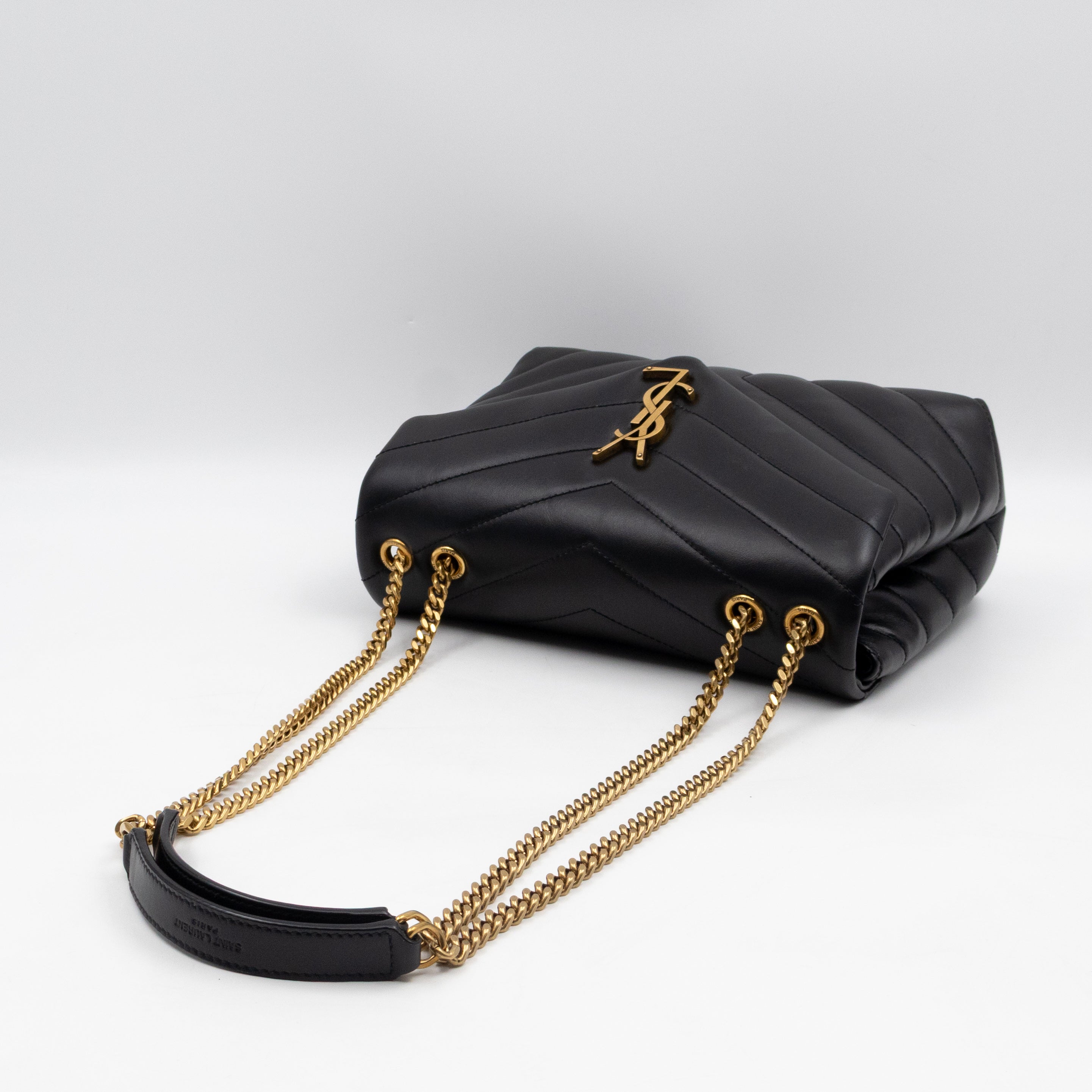 Loulou Small Black Leather