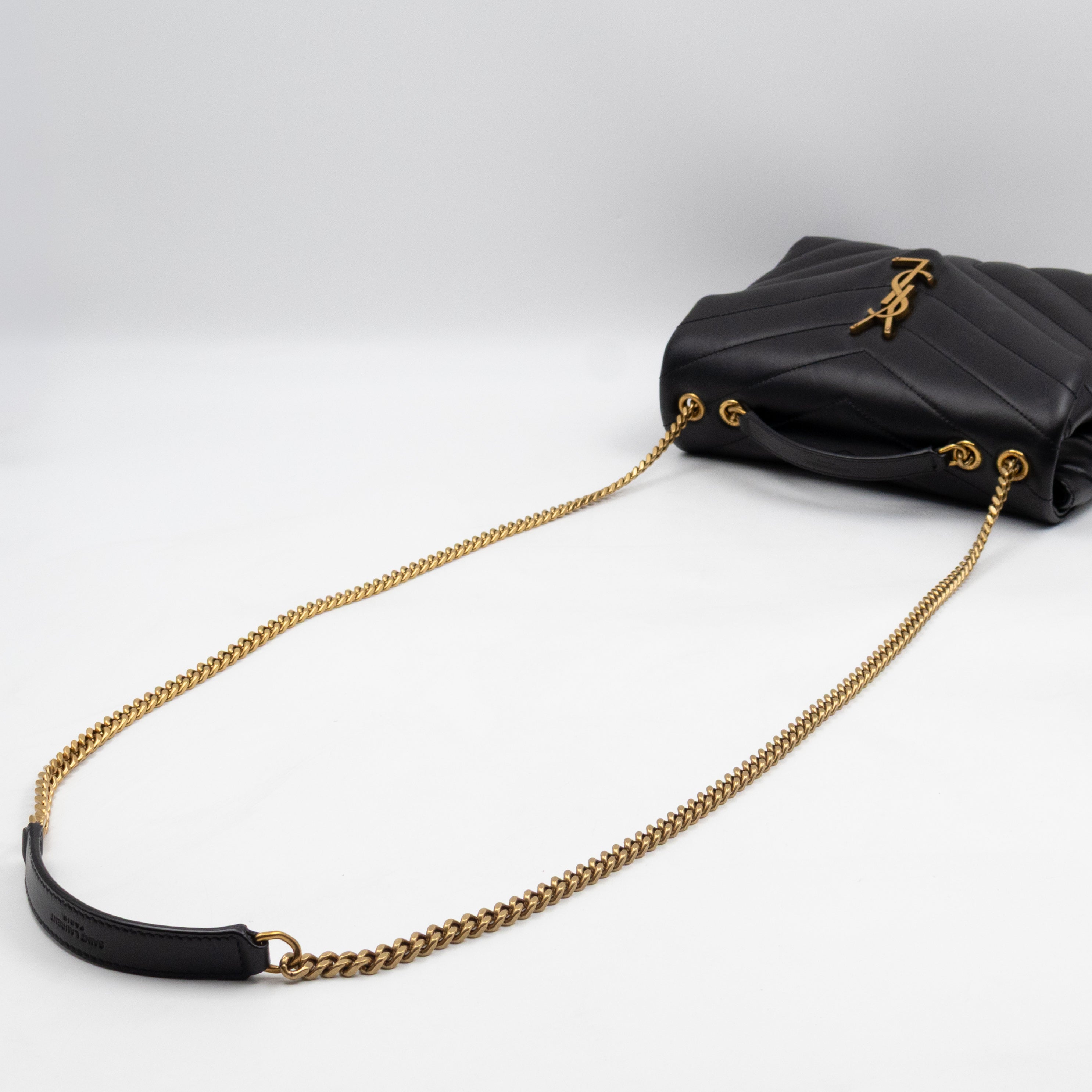 Loulou Small Black Leather