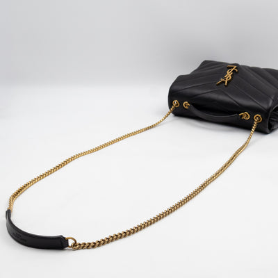 Loulou Small Black Leather