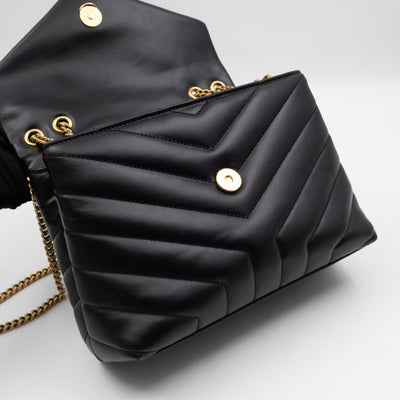 Loulou Small Black Leather