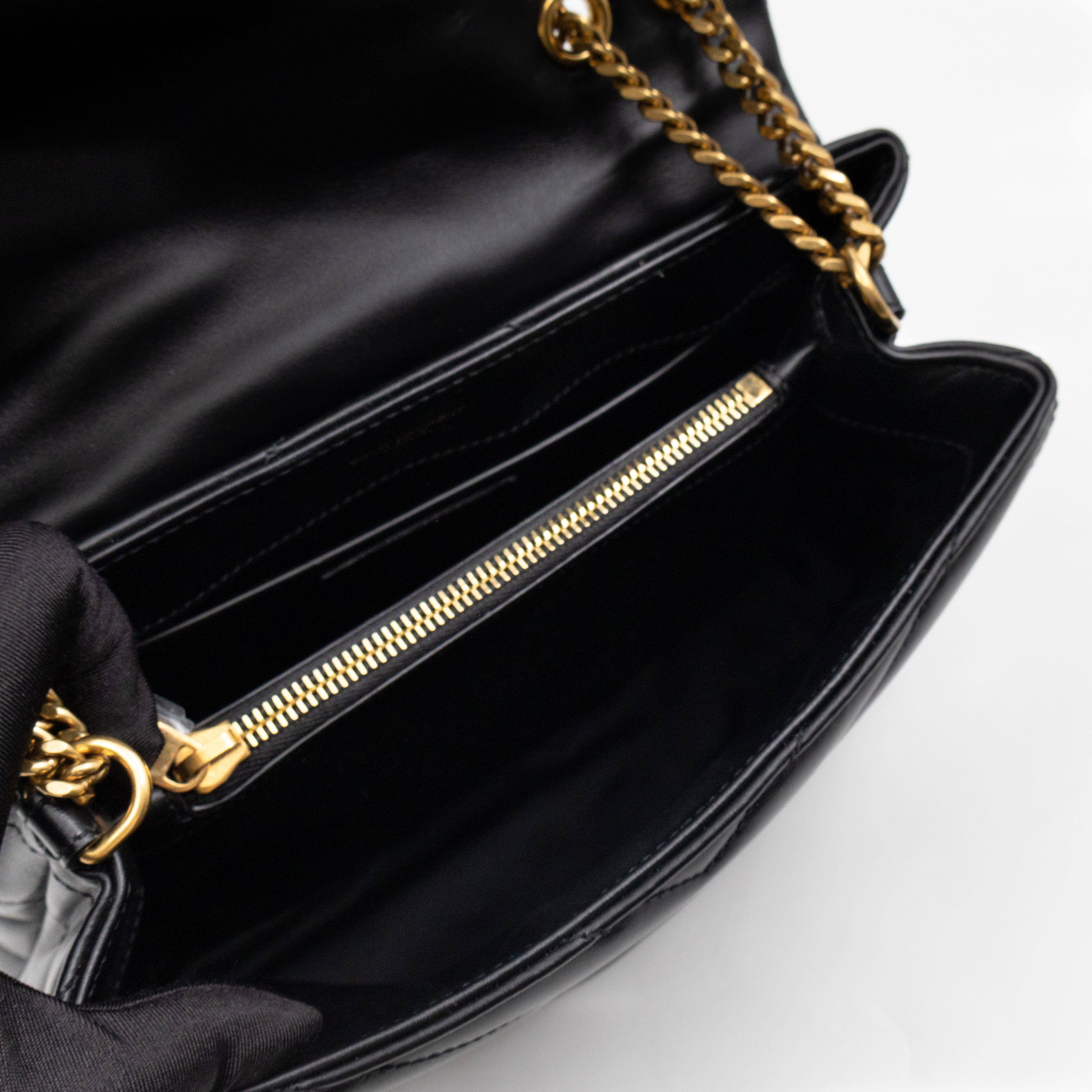 Loulou Small Black Leather