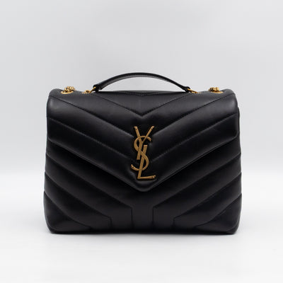 Loulou Small Black Leather