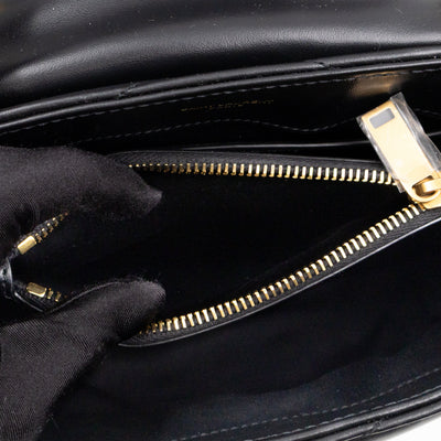 Loulou Small Black Leather