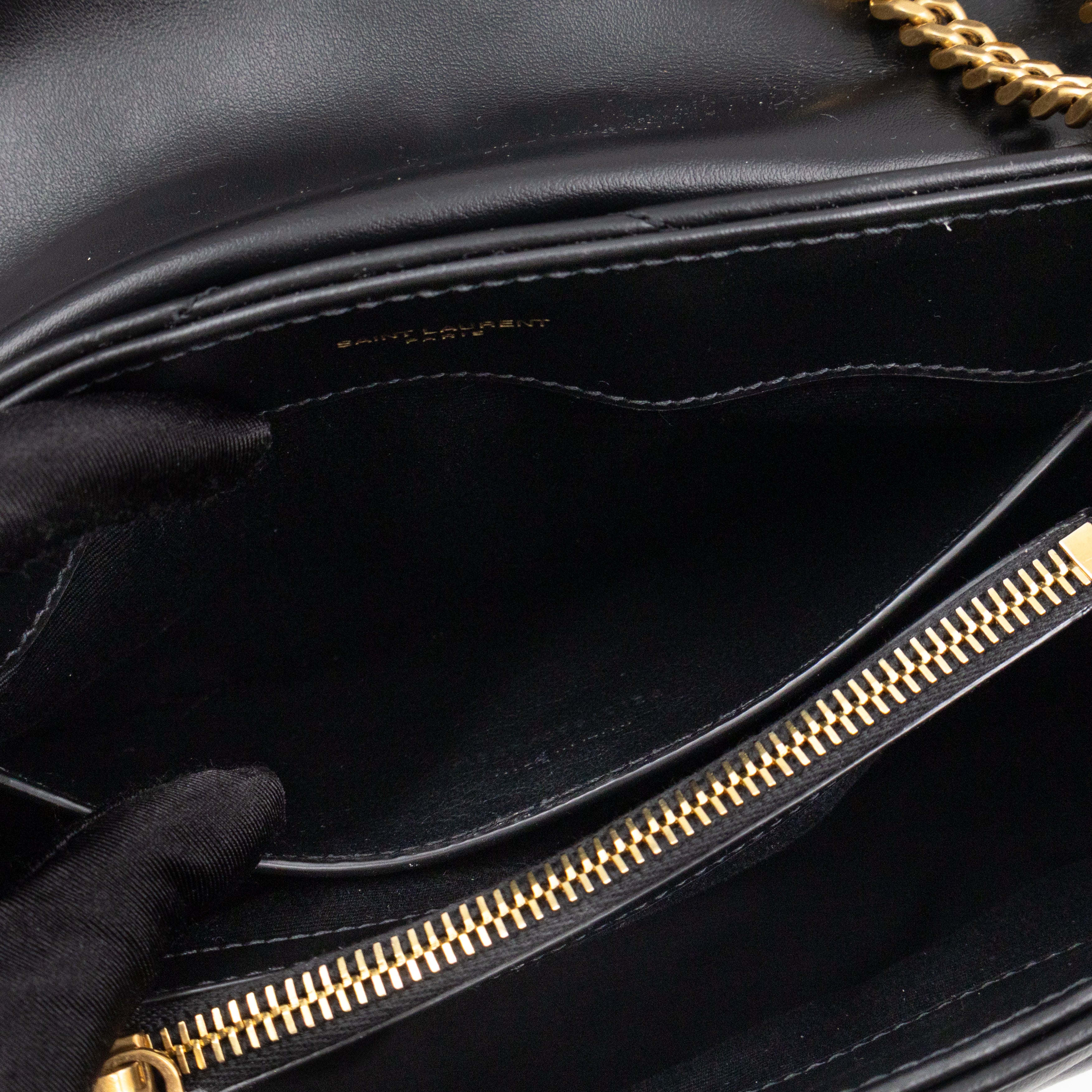 Loulou Small Black Leather