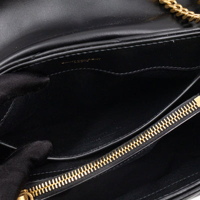 Loulou Small Black Leather
