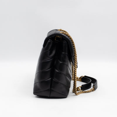 Loulou Small Black Leather