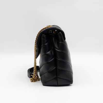 Loulou Small Black Leather