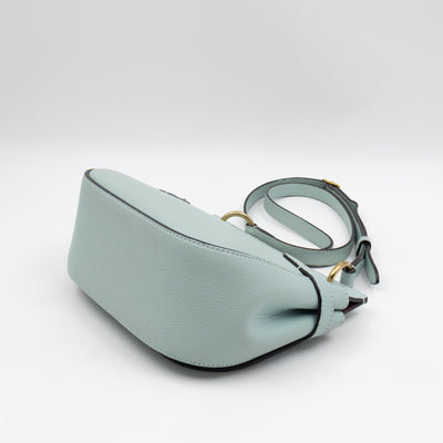 Amberley Small Satchel Light Blue Leather