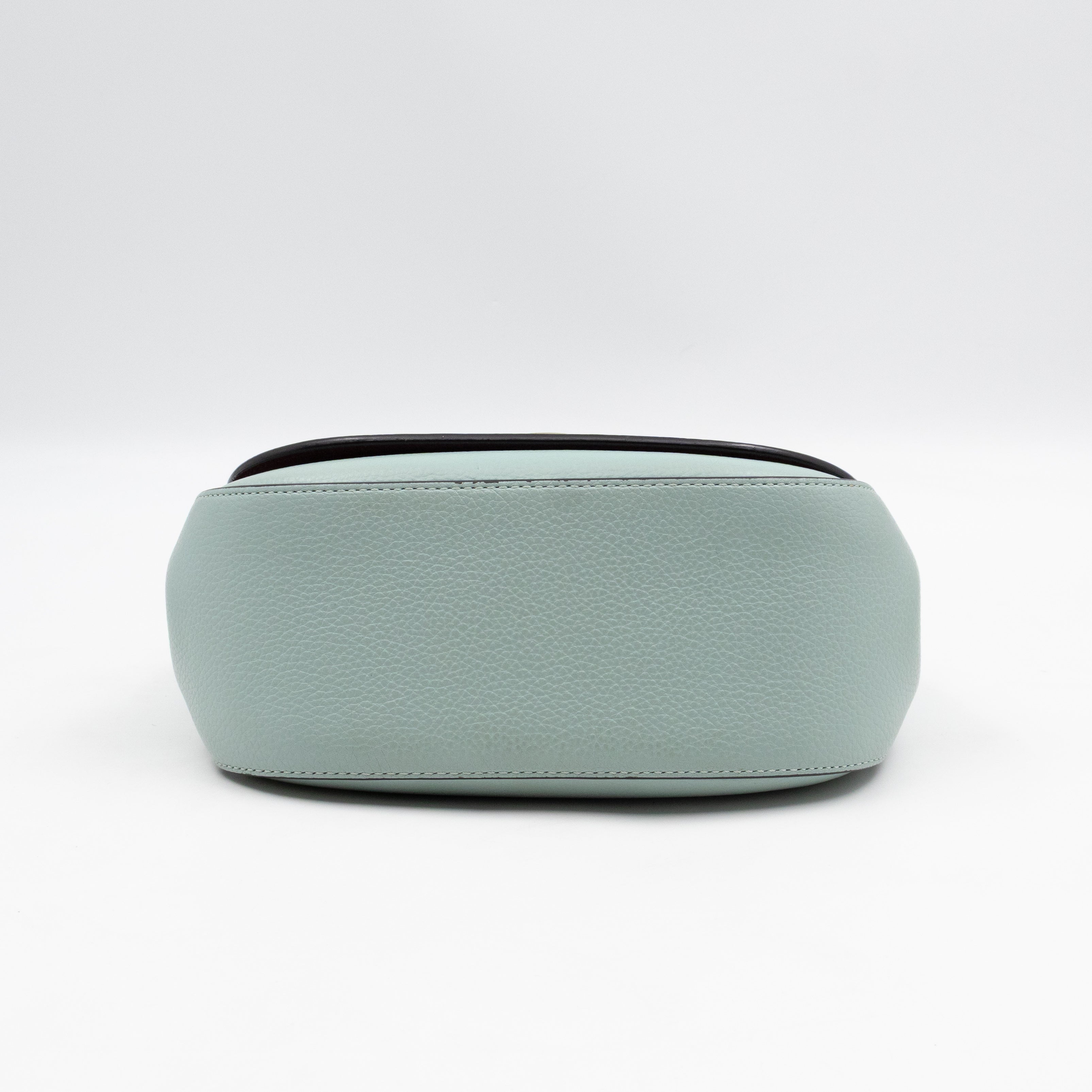 Amberley Small Satchel Light Blue Leather